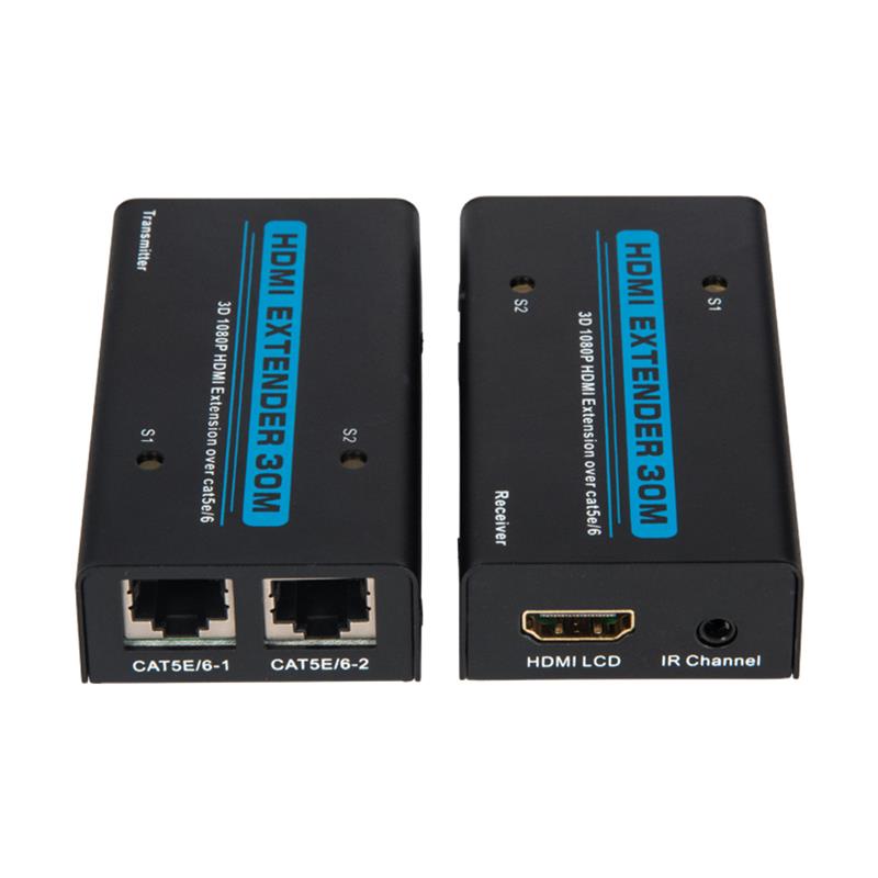 V1.3 HDMI موسع 30m على كابل cat5e / 6 المزدوج دعم Full HD 1080P