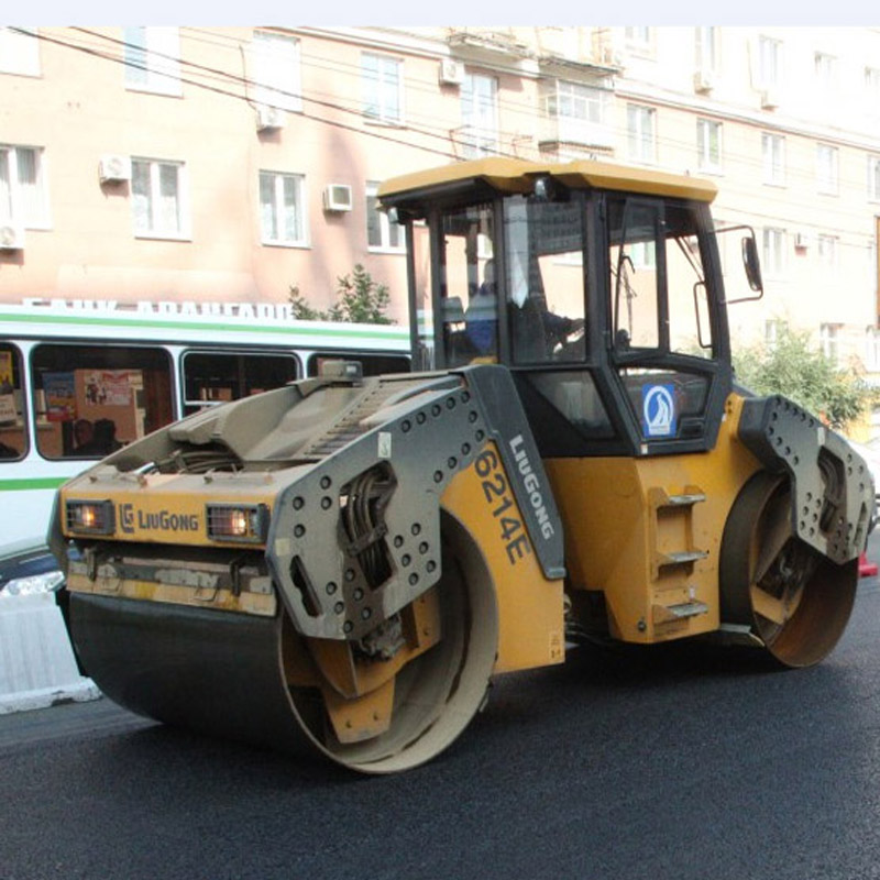 جنبا إلى جنب الهيدروستاتيكي الاهتزاز الأسطوانة Clg6214e 14 طن مزدوجة الطبل