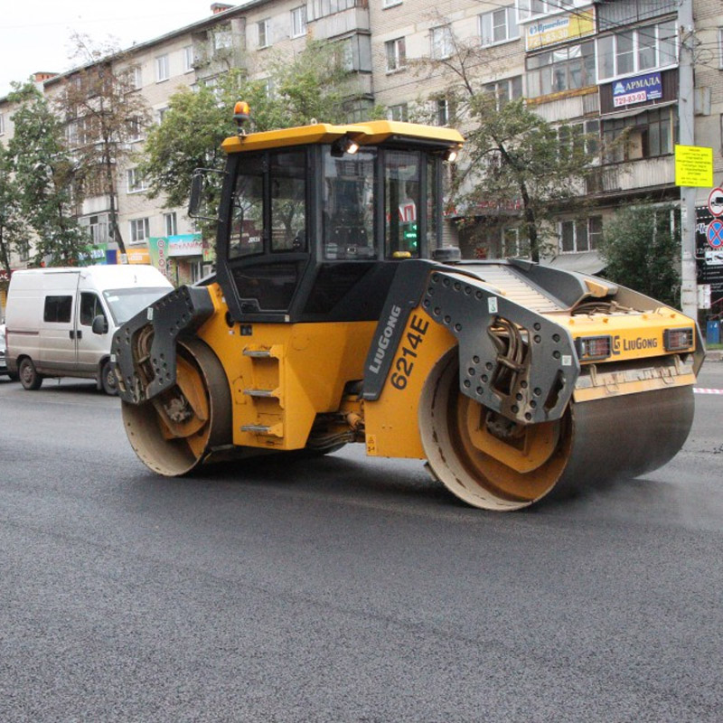 جنبا إلى جنب الهيدروستاتيكي الاهتزاز الأسطوانة Clg6214e 14 طن مزدوجة الطبل