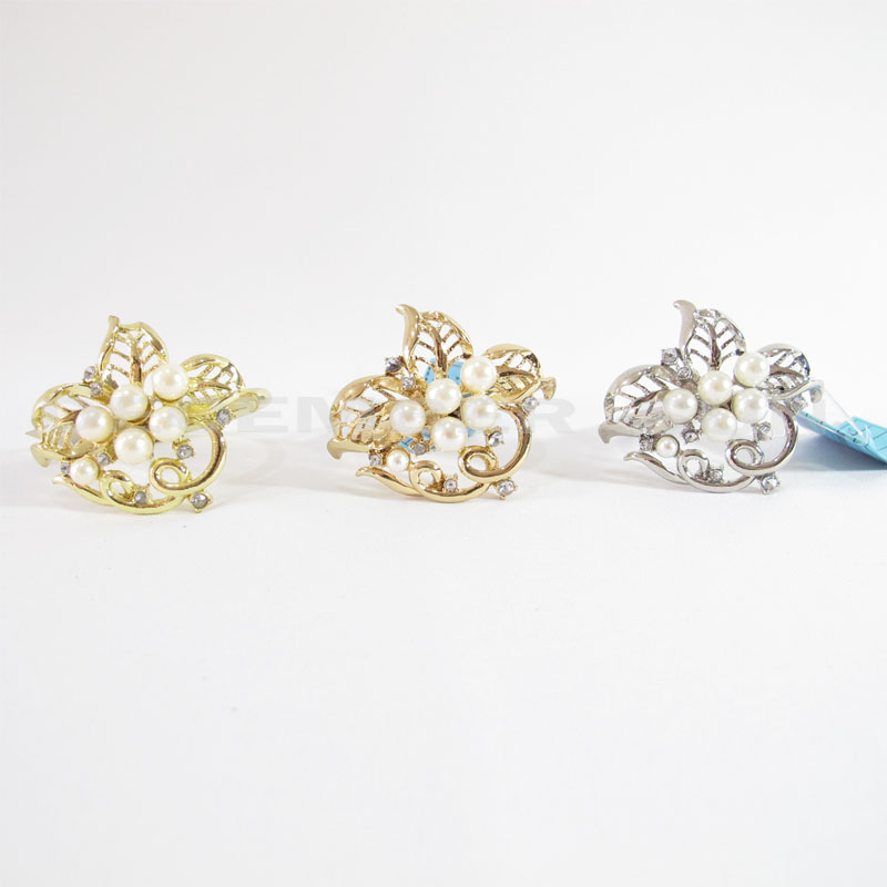 حار بيع خاتم منديل معدني أنيق ورشيق