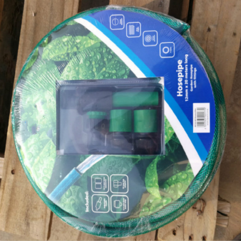 كل لون مرن الألياف مضفر تعزيز البلاستيك pvc حديقة خرطوم المياه