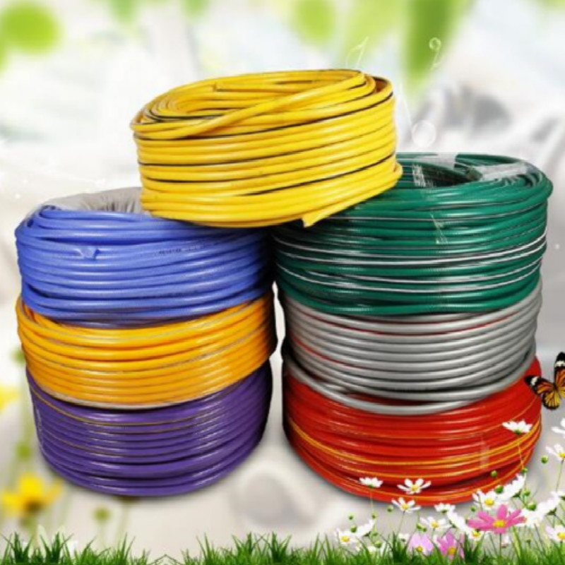 حار بيع ملون مرن الألياف مضفر البلاستيك pvc حديقة خرطوم المياه