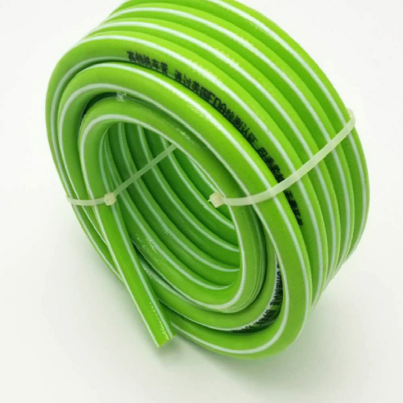 الألياف الملونة مرنة مضفر البلاستيك المقوى حديقة خرطوم المياه البلاستيكية