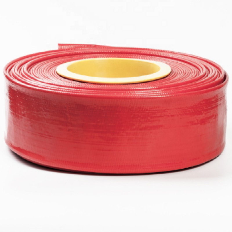 مكافحة الأشعة فوق البنفسجية ارتفاع ضغط كبير الحجم layflat خرطوم تصريف خرطوم الري البلاستيكية المصنوعة في الصين