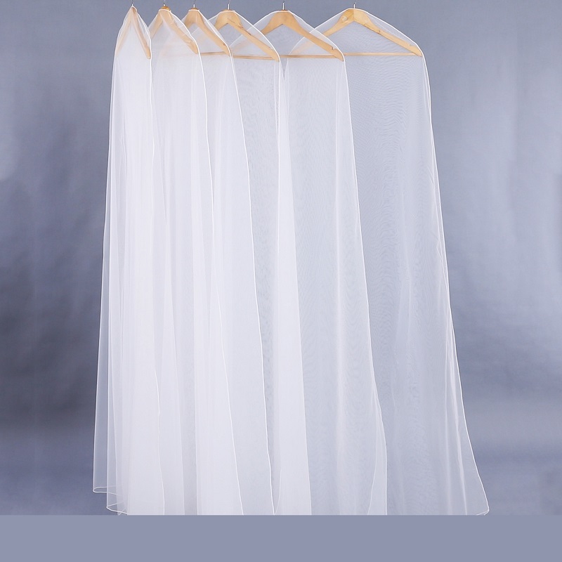 SGW10 الأورجانزا واضح فستان الزفاف ثوب الزفاف حقائب الملابس للنساء اللباس
