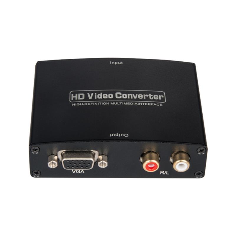 HDMI TO VGA + R / L الصوت محول الصوت 1080P