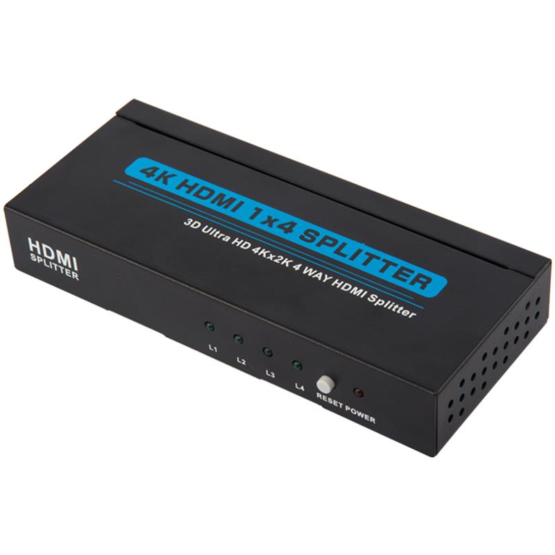 4K 4 منافذ HDMI 1x4 Splitter Support 3D Ultra HD 4Kx2K / 30Hz