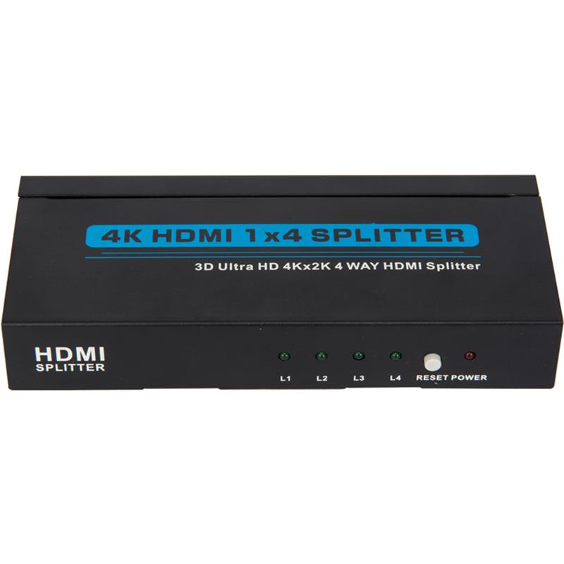 4K 4 منافذ HDMI 1x4 Splitter Support 3D Ultra HD 4Kx2K / 30Hz