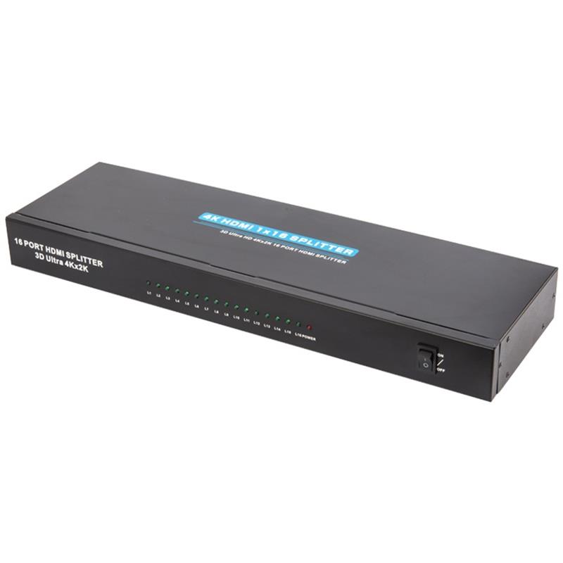 4K 16 منافذ HDMI 1x16 الفاصل دعم 3D الترا HD 4Kx2K / 30HZ