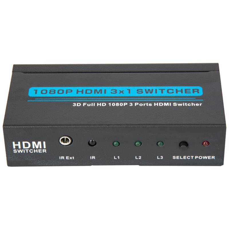 V1.3 HDMI 3x1 الجلاد دعم 3D كامل HD 1080P