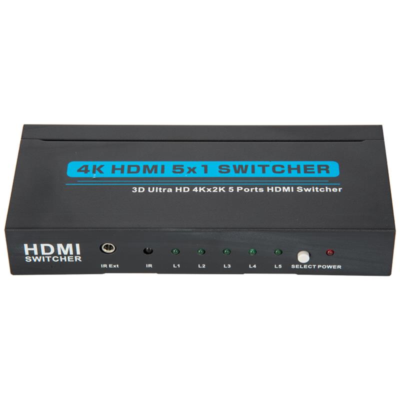 V1.4 4K / 30HZ HDMI 5x1 الجلاد دعم 3D الترا HD 4K * 2K / 30HZ