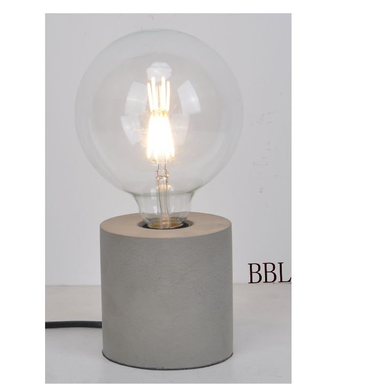 مصباح طاولة بقاعدة خرسانية عمودية