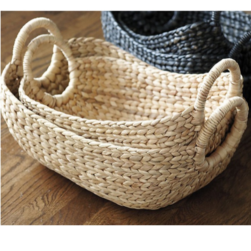 صينية تقديم بيضاوية منسوجة