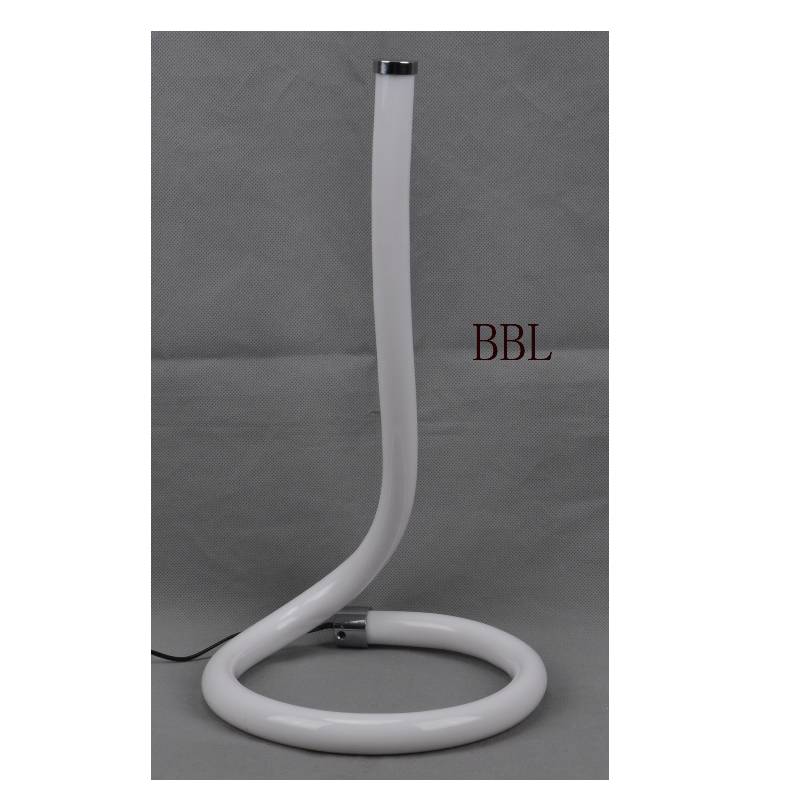 مصباح طاولة LED مع أنبوب أكريليك وبدون ظل