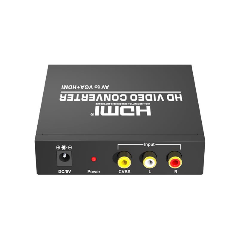 AV to VGA + HDMI Converter Up Scaler 720P / 1080P