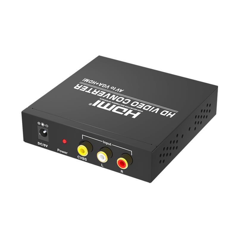 AV to VGA + HDMI Converter Up Scaler 720P / 1080P