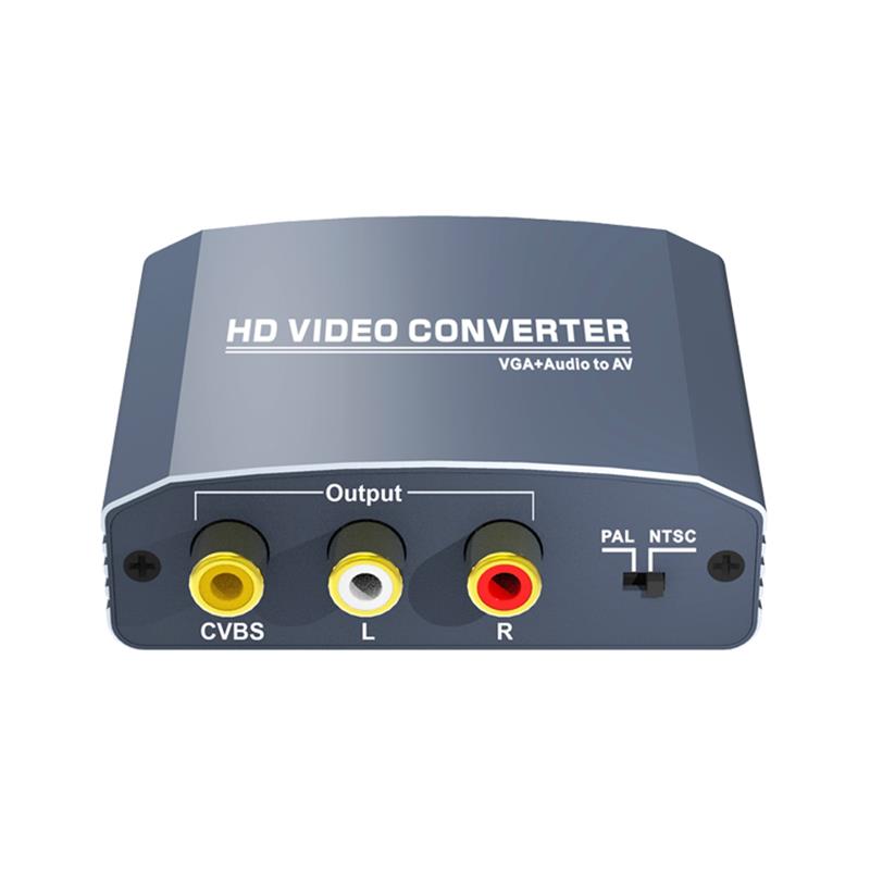VGA + صوت ستيريو لتحويل AV دعم 1080P