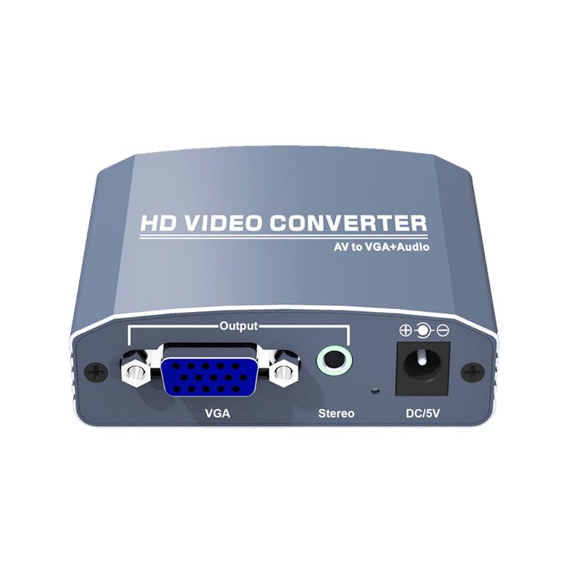 تحويل A / V إلى VGA + Stereo Up Scaler 720P / 1080P