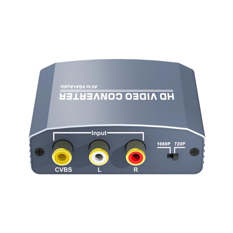 تحويل A / V إلى VGA + Stereo Up Scaler 720P / 1080P