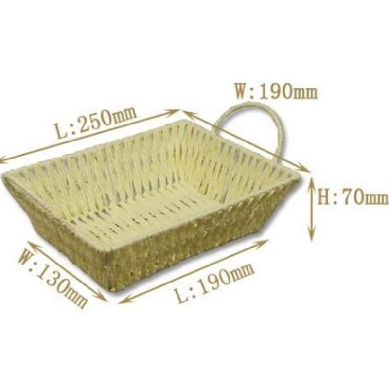 ديكور المنزل تخزين الورق الروطان عرض صينية