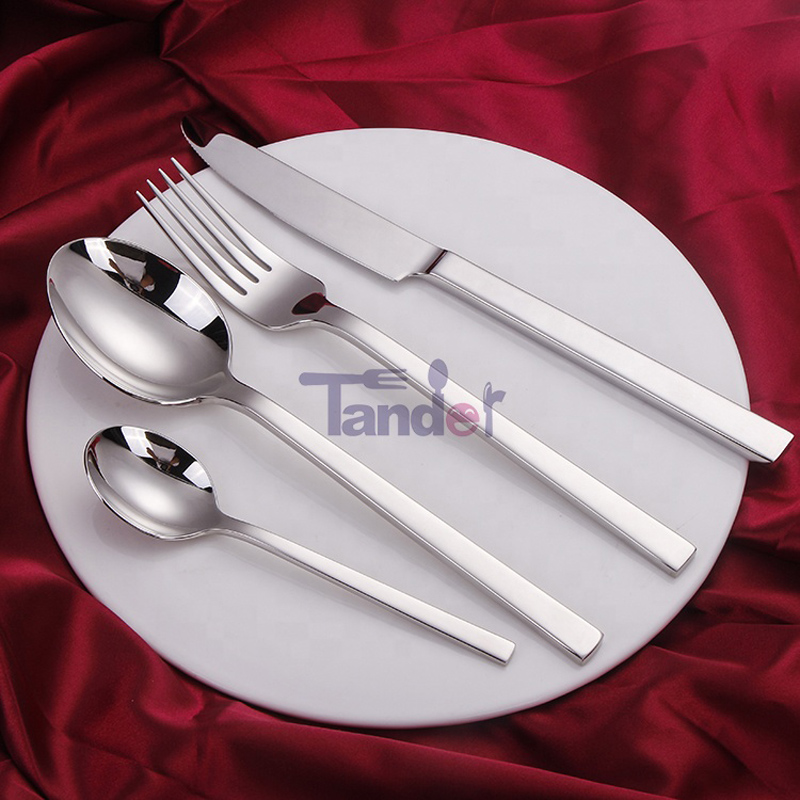 أدوات مائدة من الاستانلس ستيل ، طقم أدوات مائدة 4 قطع لاستقبال الزفاف