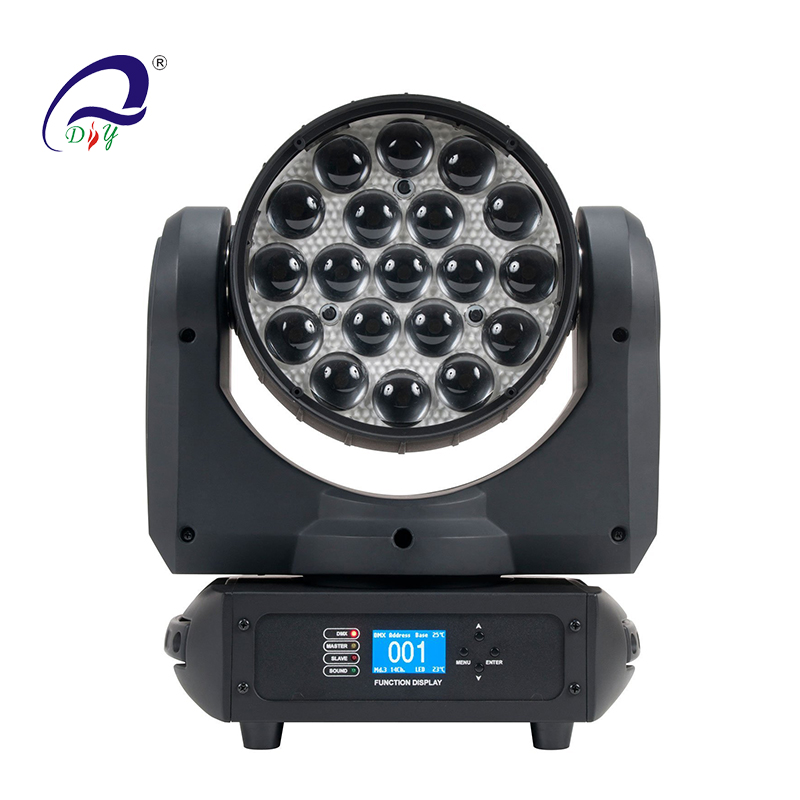 pl-6519 الأشعة تحت الحمراء 12W غسلها أدى التكبير المحمول المرحلة ديسكو المصابيح الأمامية