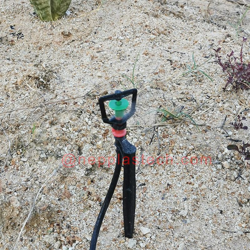 ملحقات نظام الري الشمسي 15 مم إلى 60 مم حصص نفاثة الرش الصغيرة السوداء