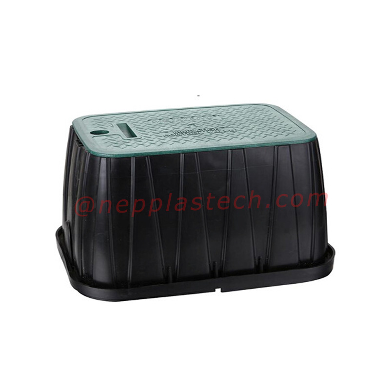 نظام الري بالطاقة الشمسية للمناظر الطبيعية 6 10 12 بوصة صمام بلاستيكي وصندوق عداد المياه