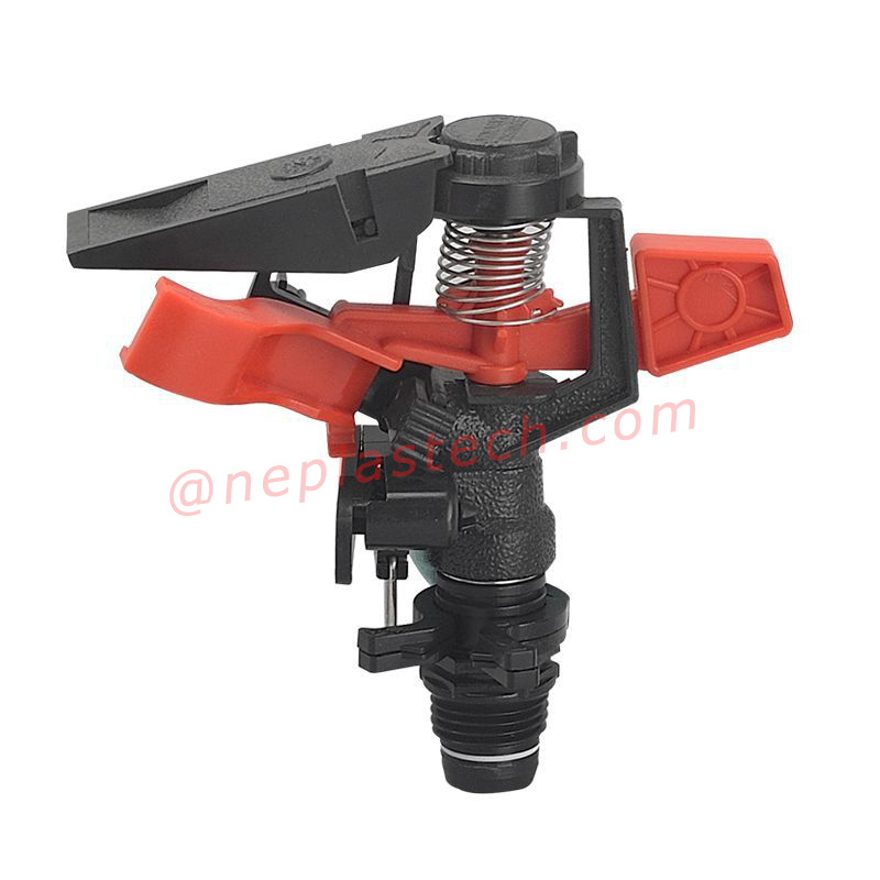 مسافة قابلة للضبط ورش زاوية يمكن التحكم فيها بلاستيك حديقة الحديقة الدافع الأراضي الزراعية الرشاشات