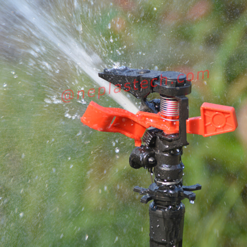 مسافة قابلة للضبط ورش زاوية يمكن التحكم فيها بلاستيك حديقة الحديقة الدافع الأراضي الزراعية الرشاشات