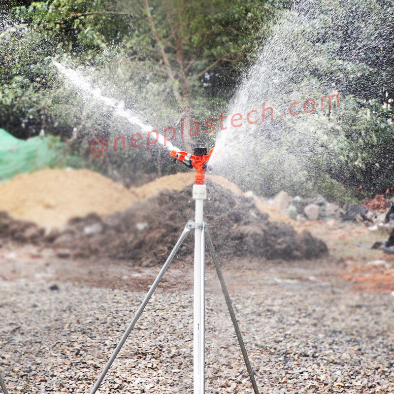 3\/4 بوصة أدوات المحاصيل الزراعية الري السيارات 1 بوصة في الحديقة الري بالرش البلاستيك 360 درجة تناوب الرشاشات