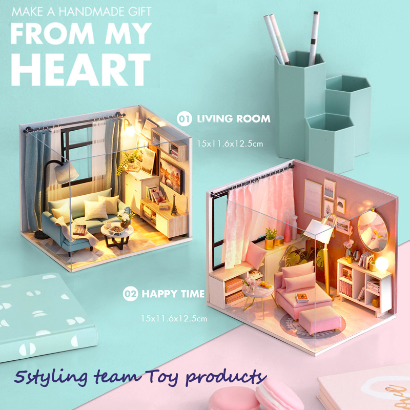 ديي المنزل وقت سعيد أضواء زاوية غرفة المعيشة