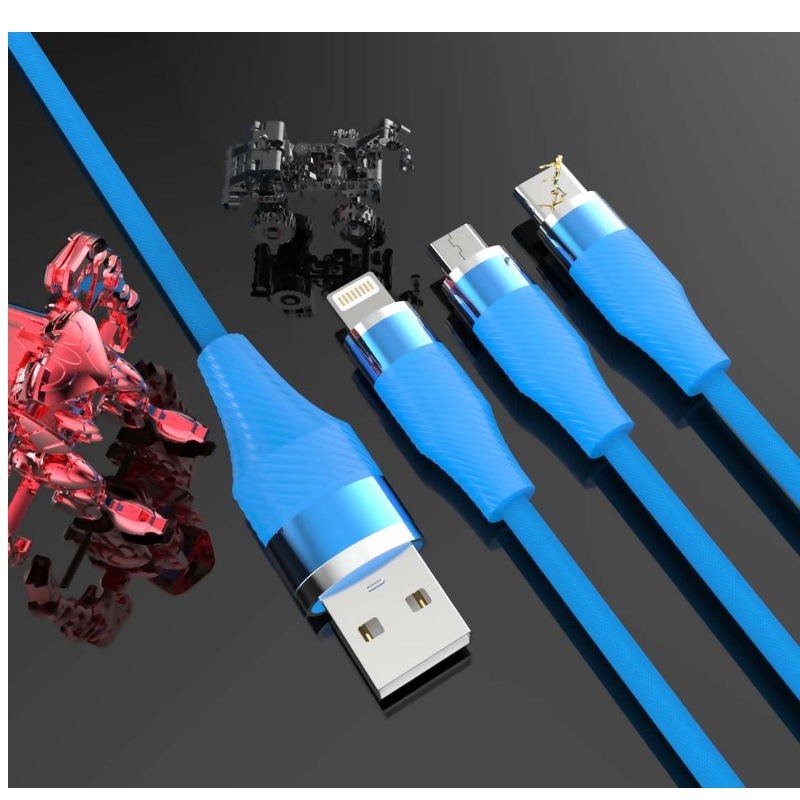 كابلات الهاتف المحمول جديلة النسيج USB 2.0