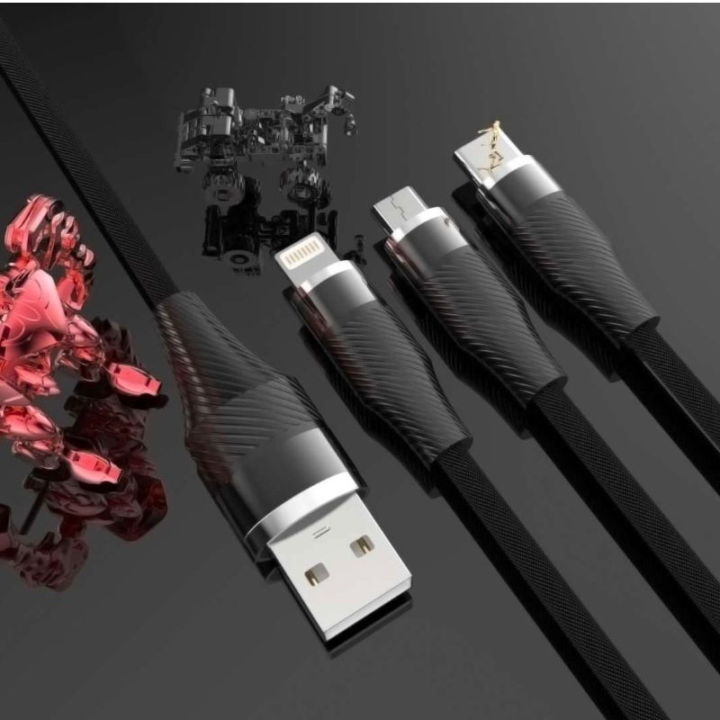 كابلات الهاتف المحمول جديلة النسيج USB 2.0