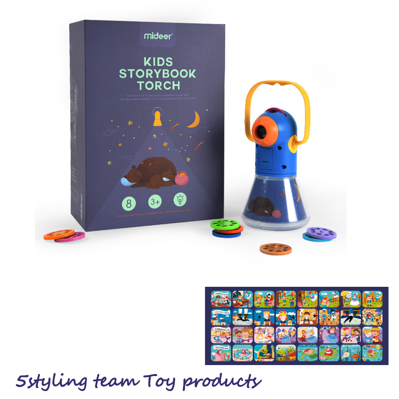 Mideer Milu الأطفال متعدد الوظائف قصة العرض ثلاثة في واحد نجمة النوم ضوء الليل ضوء لعبة مضيئة
