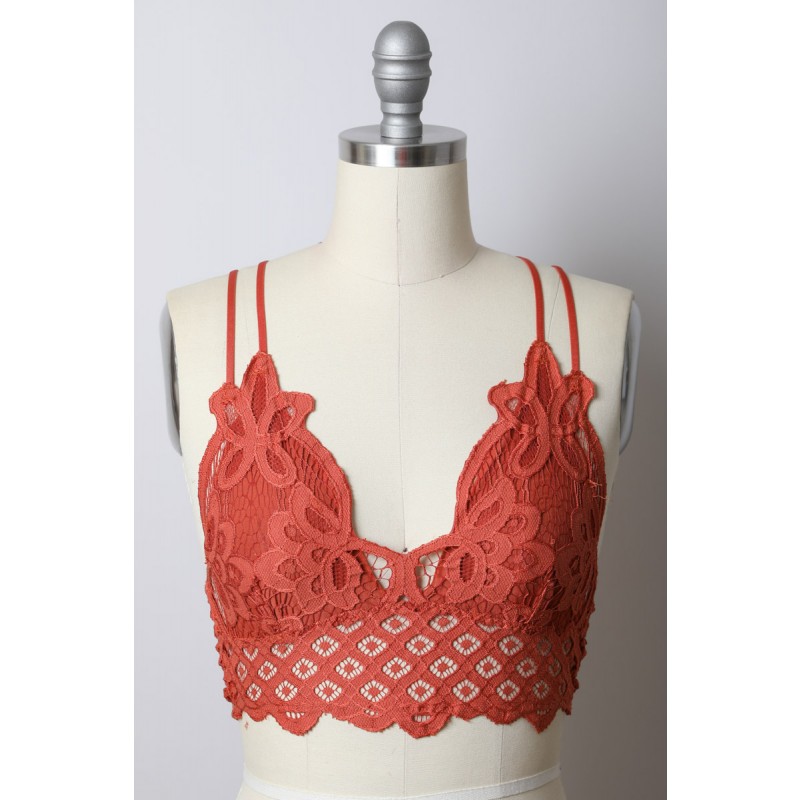 GA-5448 غريس فتاة الكروشيه الدانتيل طويل bralette الأكثر شعبية في 2020