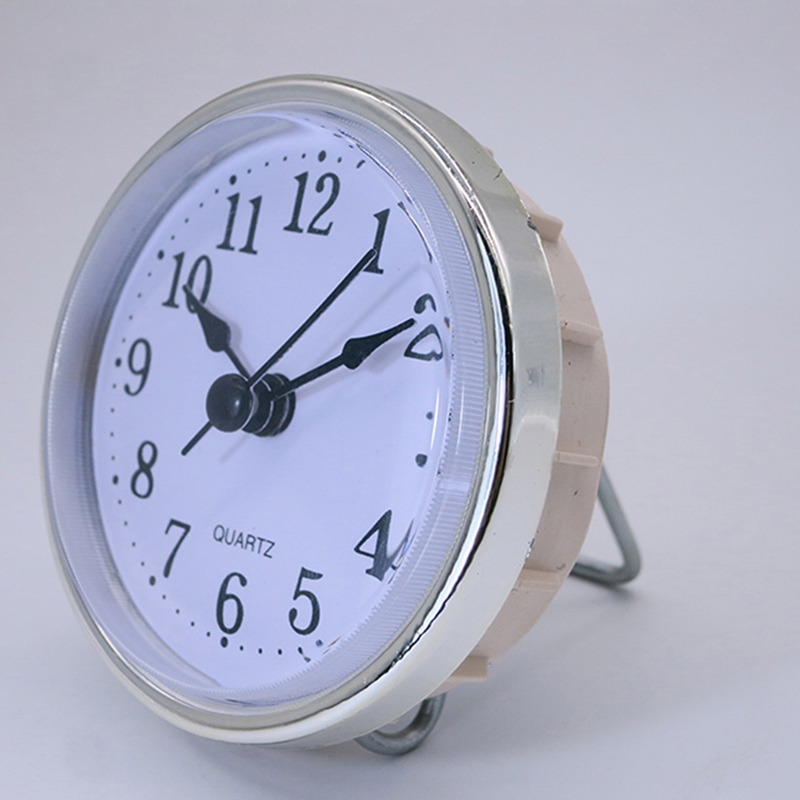 قطر 65mm جولة الجدار الفضة على مدار الساعة