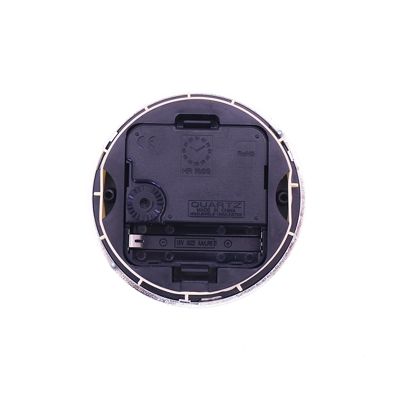 قطر 90mm فضيّ قعر فضة شريط ساعة حائط رابط