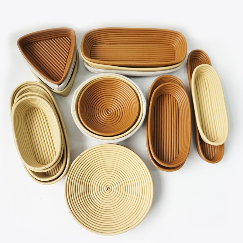 سلة من الخيزران الروطان Banneton