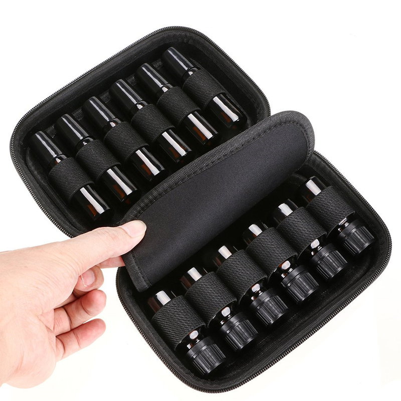 12 شبكة كيس من الضروري النفط جوهر زجاجة زيت تخزين حقيبة سستة المحمولة مربع التعبئة والتغليف النفط مربع التعبئة