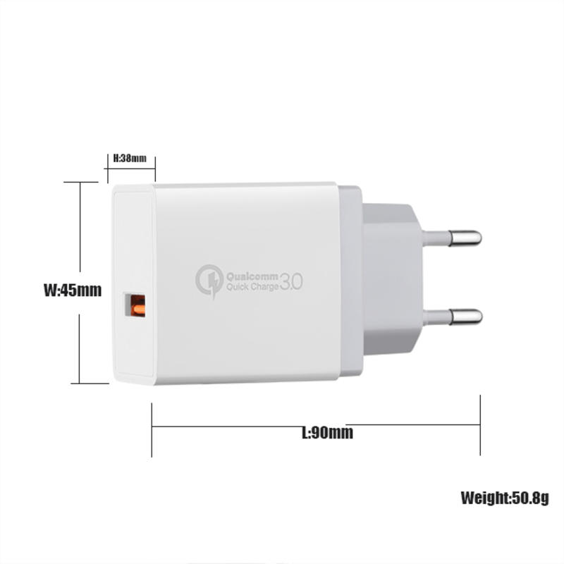 شاحن سريع المملكة المتحدة التوصيل USB الجدار شاحن لفون المملكة المتحدة التوصيل QC3.0 شاحن السفر USB
