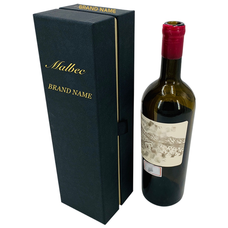 صندوق تغليف نبيذ مخصص فاخر مع إيفا أسود بالداخل