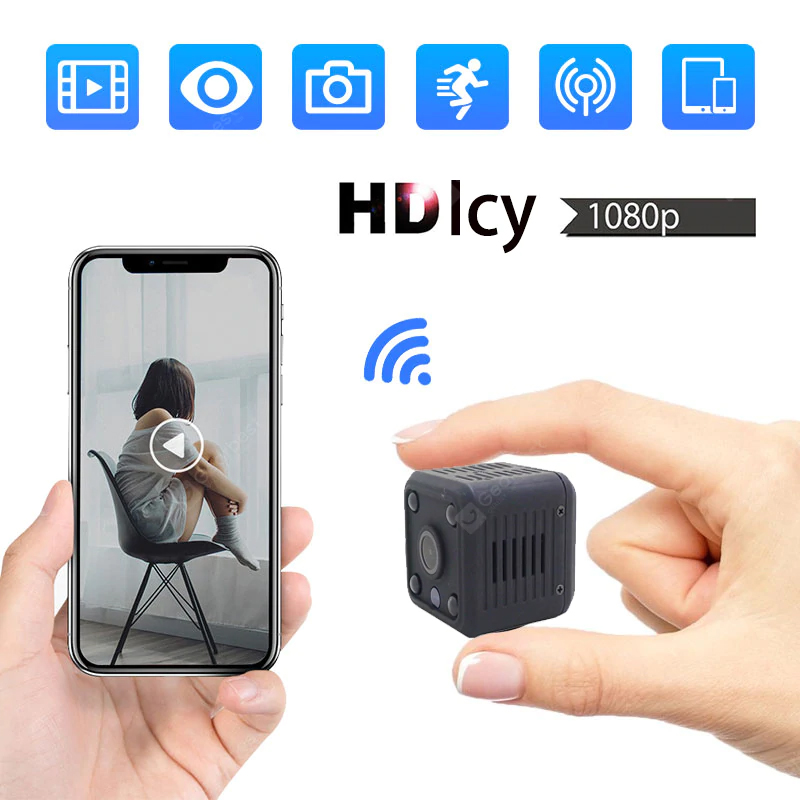 Icy 1080P HD Mini wifi camera Ip Camera wifi Micro Security Camera Wireless Monitor مراقبة الكاميرا 1080p CCTV للرؤية الليلية - 1080P HD Camera