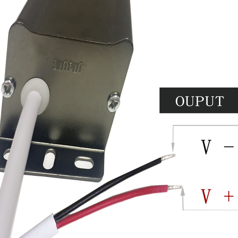 60w-12v الجهد المنظم للماء الألومنيوم قذيفة أسود رمادي قيادة السلطة
