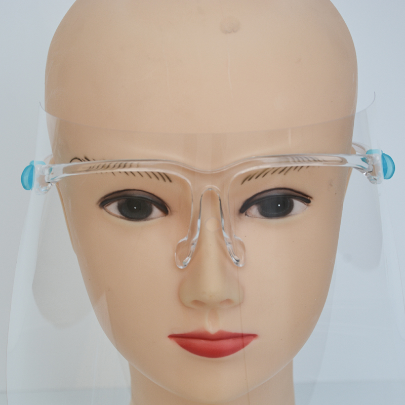 مكافحة الضباب مطعم نظارات السلامة الخاصة واقية حماية الوجه درع مع 10 دروع