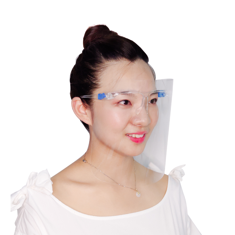 واقي بلاستيكي شفاف مضاد للرذاذ ، نظارات حماية الوجه بالكامل ، واقي للوجه