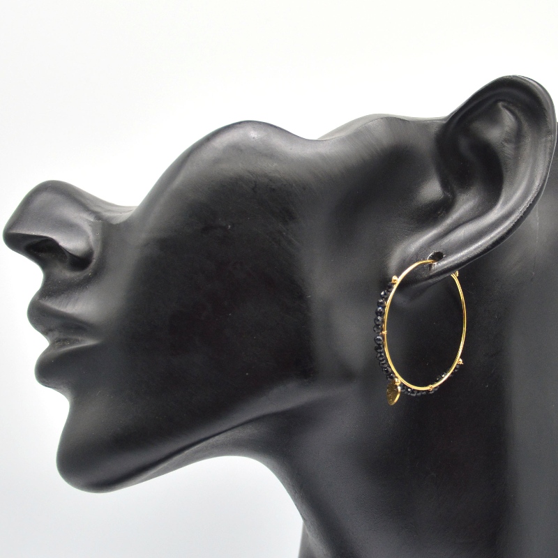 الأقراط المستديرة ، ارتداء الخرز ، النمط العرقي ، الرجعية ، النمط البوهيمي ، الأقراط الدائرية ، النمط النسائي ، النمط البوهيمي ال...