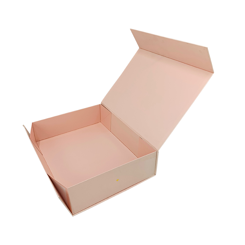 صندوق تغليف ورق 1011YSS لصندوق هدايا وردي قابل للطي