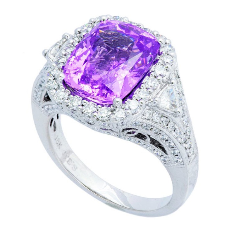 إمرأة 925 الفضة الاسترليني .925 خاتم الياقوت الاصطناعي الياقوت مجموعة مخلب مصقول عالية الزركون انقطاع الصين Ruifanbao مصنع تجهيز المجوهر...