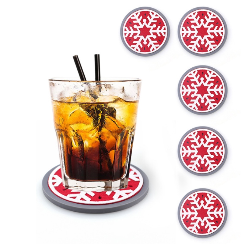 10 جولة سميكة من اللباد عيد الميلاد